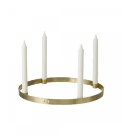 Ferm LIVING Bougeoir Circulaire Laiton Candle Holder