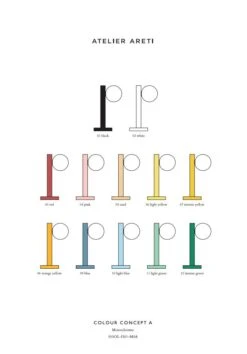 Lampe De Table - Tube With Globes And Cones - Concept Colour A -Décoration D'intérieur lampe de table tube with globes and cones 1 2