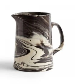 Hay Pichet En Porcelaine Et Grès Blanc Effet Marbré / Marbled Jug -Décoration D'intérieur pichet en porcelaine et gres blanc effet marbre marbled jug 3