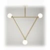 Suspension Triangle Pendant - 3 Globes -Décoration D'intérieur suspension triangle pendant 3 globes